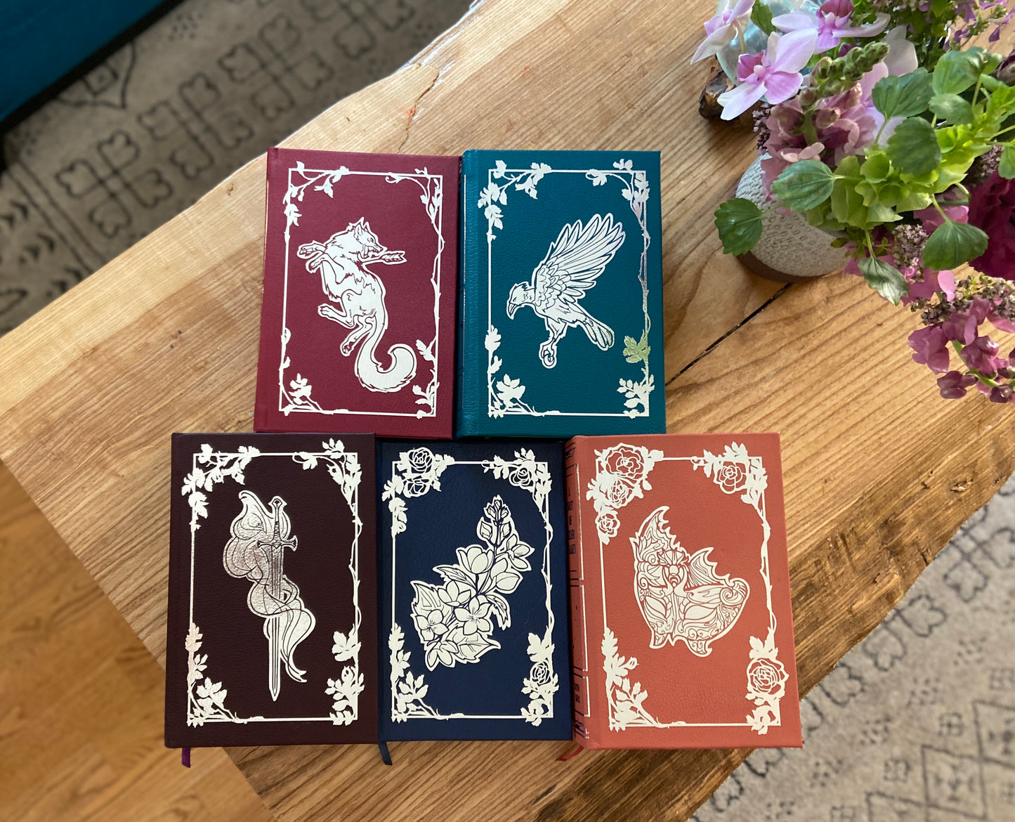A Court of Thorns and Roses Series by Sarah J Maas - Handmade Leatherbound Collector’s Editions