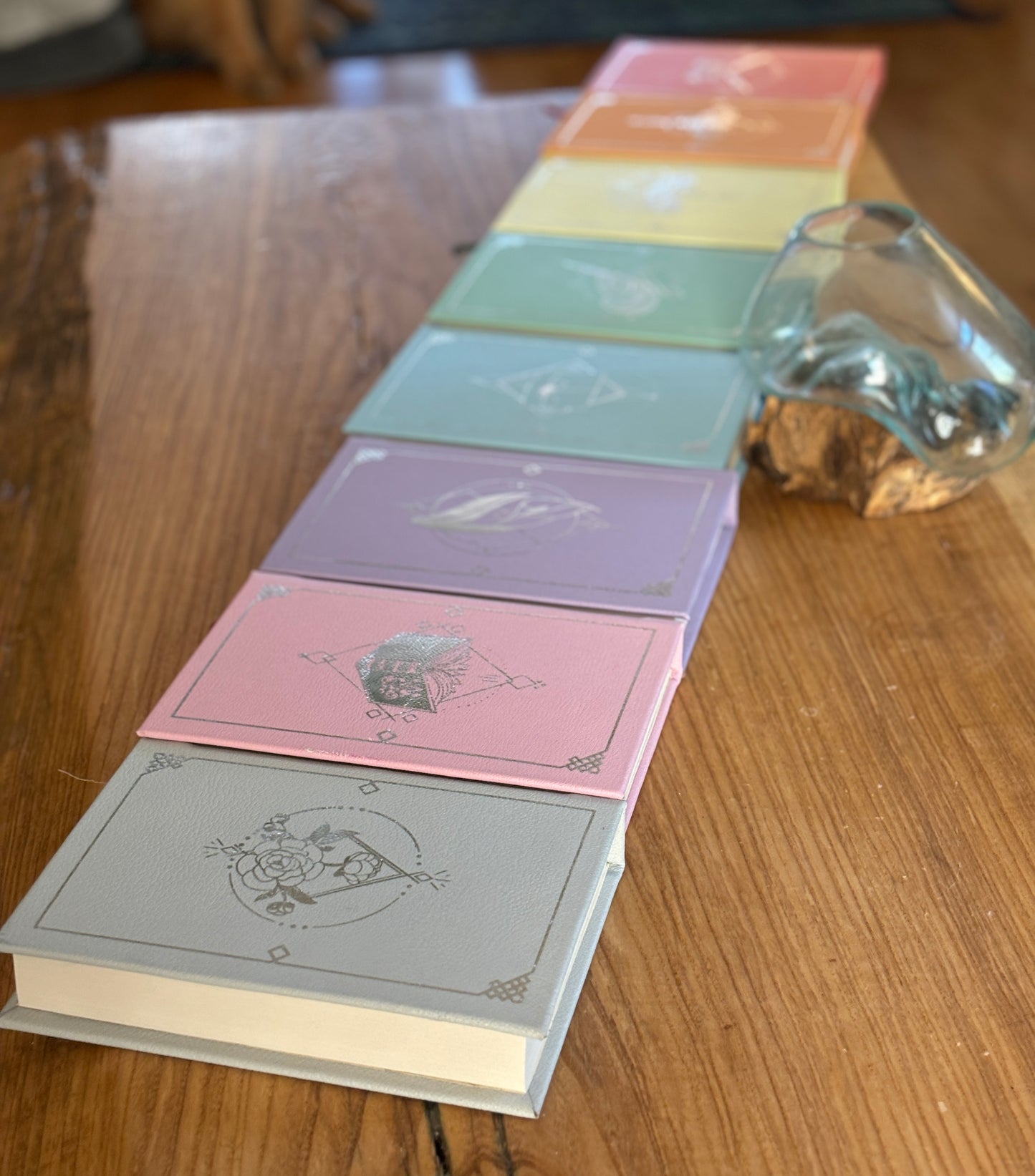 The Bridgerton Series by Julia Quinn - Leatherbound Pastel Rainbow Collector's Editions