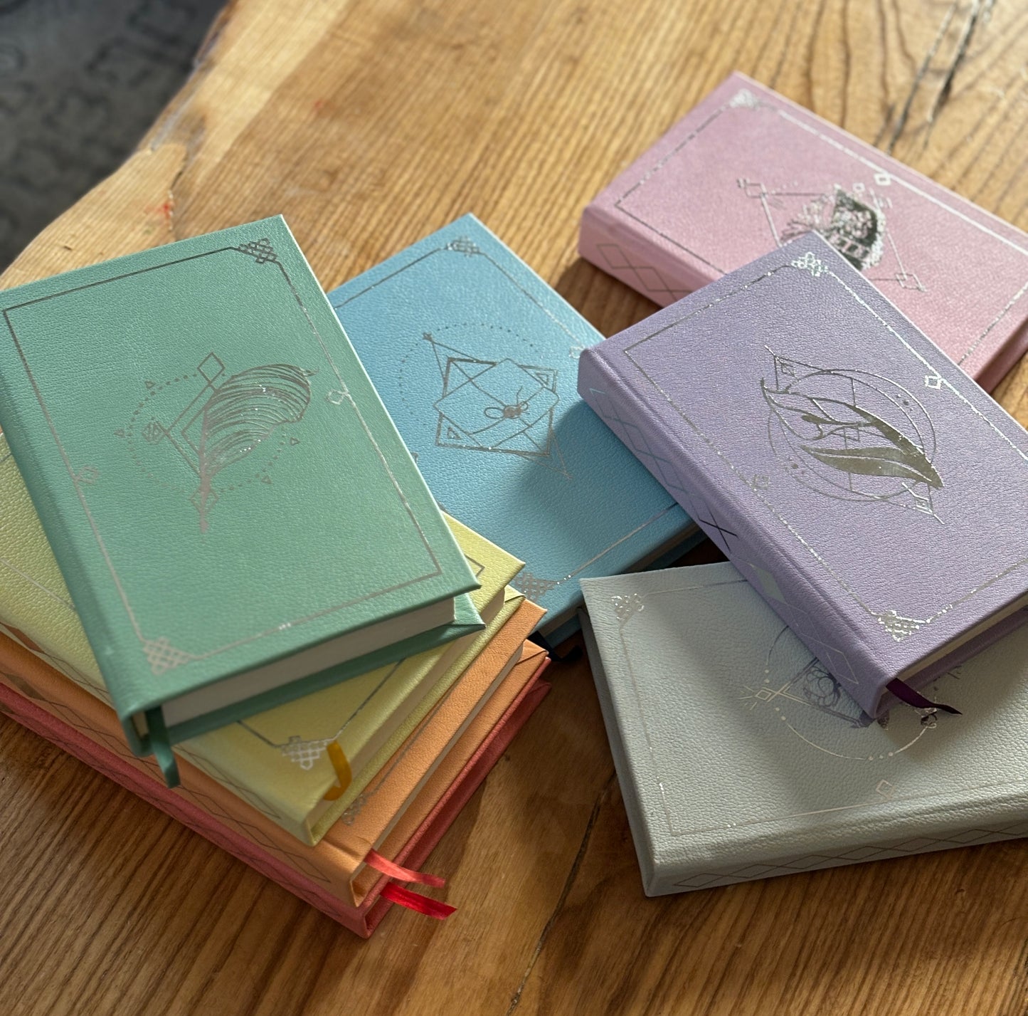 The Bridgerton Series by Julia Quinn - Leatherbound Pastel Rainbow Collector's Editions