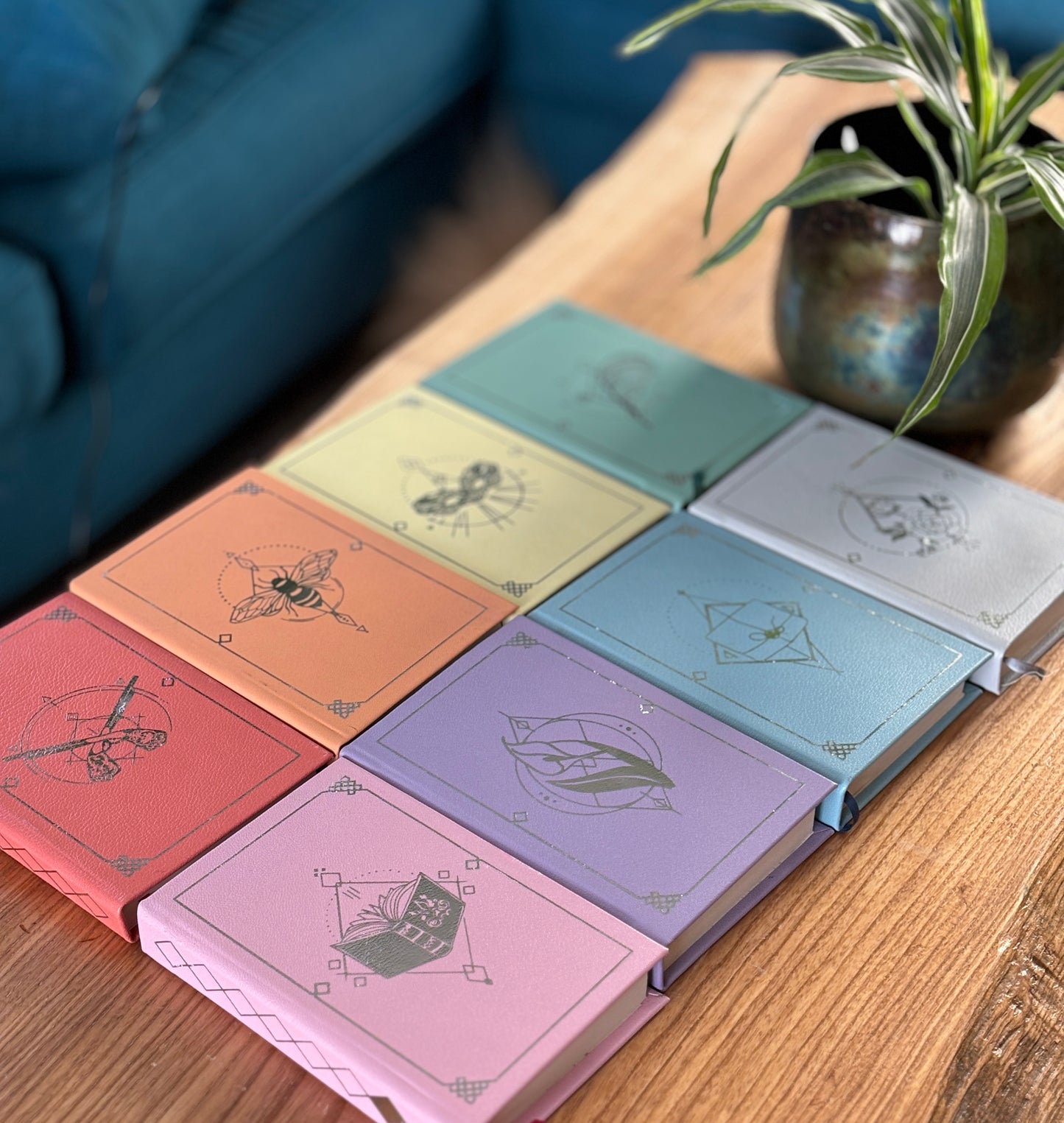 The Bridgerton Series by Julia Quinn - Leatherbound Pastel Rainbow Collector's Editions