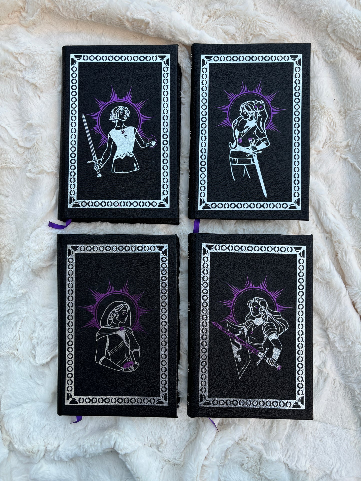 The Lioness Quartet by Tamora Pierce - Leatherbound Collector's Editions