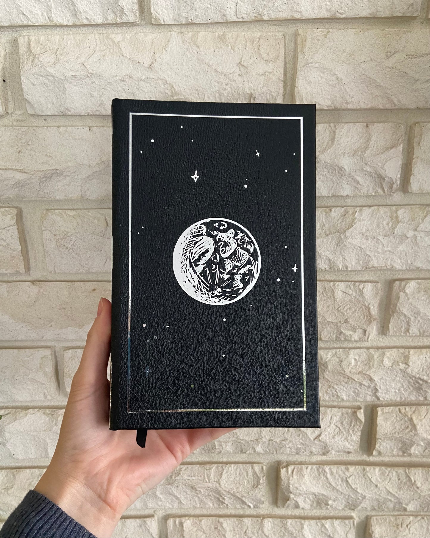 The Moon is a Harsh Mistress by Robert A Heinlein - Handmade Leatherbound Collector’s Edition