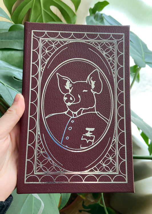 Animal Farm by George Orwell - Handmade Leatherbound Collector’s Edition